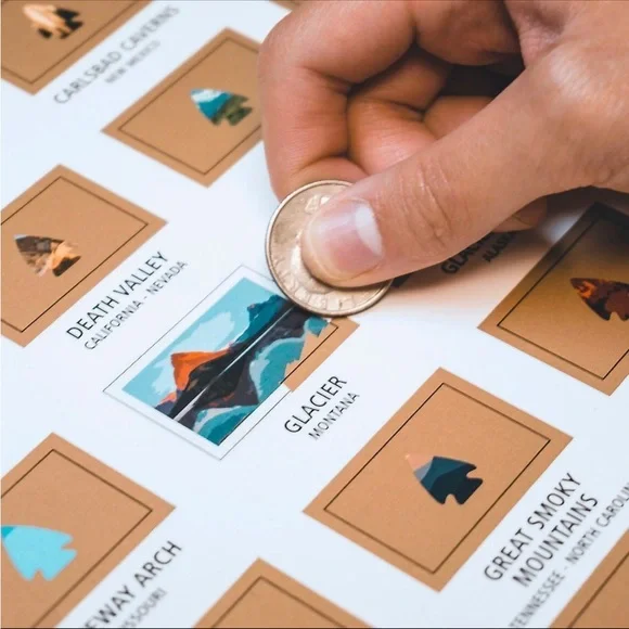 National Parks Scratch Off Travel Poster - Picture 2 of 3